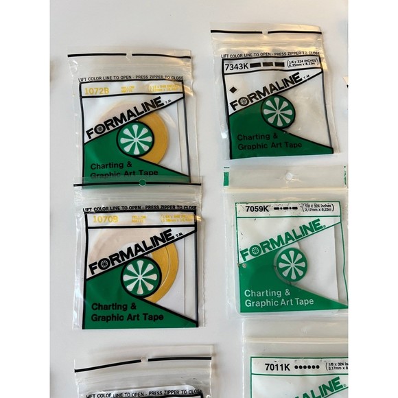 30 BNIB Formaline Architectural Charting & Graphic Art Tape Packages LOT /Bundle - Picture 4 of 9